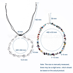 Adjustable Beaded Necklace Sets&nbsp;NJEW-JN02660