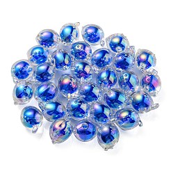 UV Plating Rainbow Iridescent Acrylic Beads&nbsp;OACR-F004-07C
