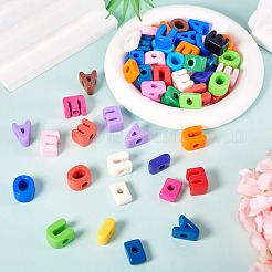 50Pcs 5 Styles Opaque Acrylic European Beads&nbsp;OACR-TA0003-49
