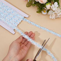5 Yards Polyester Lace Ribbons&nbsp;SRIB-OC0001-11B