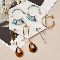 304 Stainless Steel Stud Earring Findings&nbsp;STAS-TA0004-66