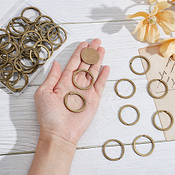 50Pcs Iron Double Loops Jump Rings&nbsp;IFIN-SP0001-62