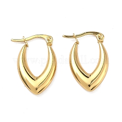 V-Shaped 201 Stainless Steel Hoop Earrings&nbsp;EJEW-D354-07G
