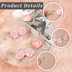 Polyester Embroidery Sequin Costume Accessories&nbsp;DIY-WH20025-017B
