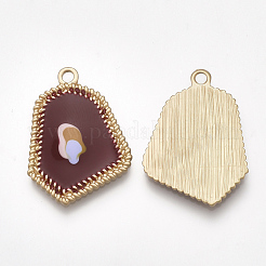 Smooth Surface Alloy Enamel Pendants&nbsp;PALLOY-T067-01A