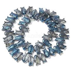 Electroplate Transparent Glass Beads Strands&nbsp;EGLA-C007-09A