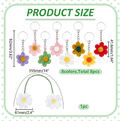 9Pcs Handmade Woven Costume Keychain&nbsp;KEYC-WR00002