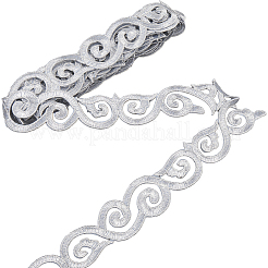 Iron on/Sew on Polyester Embroidery Auspicious Clouds Lace Ribbon&nbsp;OCOR-WH20020-06C