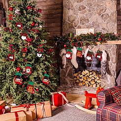 8Pcs Cloth Christmas Stockings Sets&nbsp;JX067A