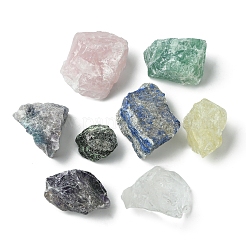 8Pcs Natural Lapis Lazuli & Ruby in Zoisite & Rose Quartz & Quartz Crystal & Amethyst & Fluorite & Citrine & Green Fluorite Tumbled Stone Sets&nbsp;DIY-FS0007-10A