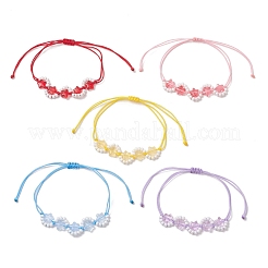 Glass & Glass Seed Beaded Braided Bead Bracelets&nbsp;BJEW-MZ00315