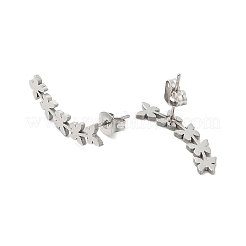 Non-Tarnish 304 Stainless Steel Stud Earrings&nbsp;EJEW-K285-03P