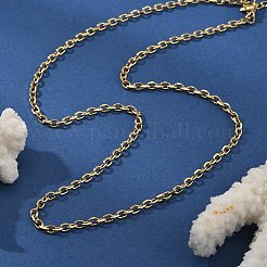 3MM 304 Stainless Steel Cable Chain Necklaces&nbsp;NJEW-T016-09G
