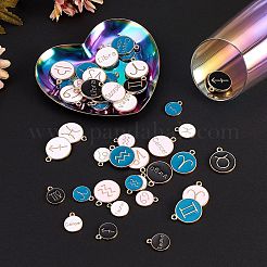 Alloy Enamel Pendants&nbsp;ENAM-SZ0001-14LG-RS