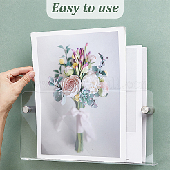 Acrylic & Iron & Plastic Wall-mounted Book Holder&nbsp;AJEW-WH0596-619