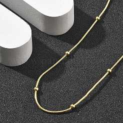 Brass Satellite Chains Necklaces for Women&nbsp;NJEW-D302-16G