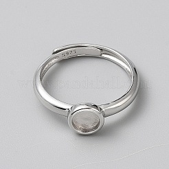 1Pc 925 Sterling Silver Adjustable Ring Components&nbsp;STER-BC0002-81A
