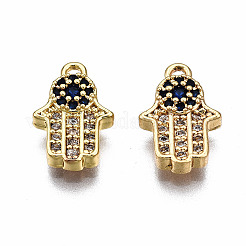 Brass Micro Pave Cubic Zirconia Charms&nbsp;LS-KK-Q277-070-NF