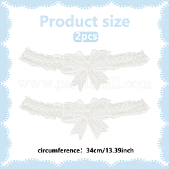 Polyester Lace Elastic Bridal Garters&nbsp;AJEW-WH0007-29