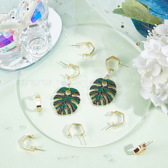 20Pcs Brass Stud Earring Findings&nbsp;KK-BBC0004-33