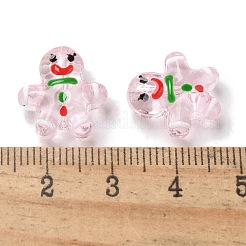 Christmas Transparent Glass Beads Strands&nbsp;LAMP-M021-02C