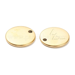 Ion Plating(IP) 304 Stainless Steel Charms&nbsp;STAS-P280-12G