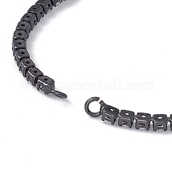 Brass Rhinestone Tennis Slider Bracelet Makings&nbsp;KK-E068-VD015-4