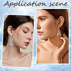 DIY Chinese Style Alloy Chandelier Earring Making Kit&nbsp;DIY-SC0024-23