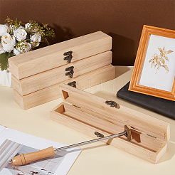 4Pcs Bamboo and Wood Flip Cover Box&nbsp;CON-OC0001-71