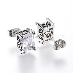 316 Surgical Stainless Steel Stud Earrings&nbsp;EJEW-H314-01B
