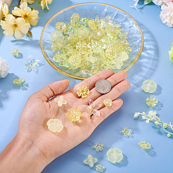130Pcs 8 Styles Plating Acrylic Beads&nbsp;OACR-TA0004-51A