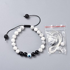 Adjustable Nylon Thread Braided Bead Bracelets Sets&nbsp;BJEW-JB04465