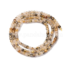 Natural Gold Rutilated Quartz Beads Strands&nbsp;G-RM241221-K2