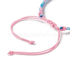 3Pcs 3 Style Plastic Braided Bead Bracelets Set&nbsp;BJEW-B065-08B