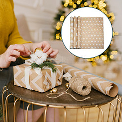 3 Rolls 3 Styles Christmas Gift Wrapping Paper&nbsp;DIY-TA0014-74
