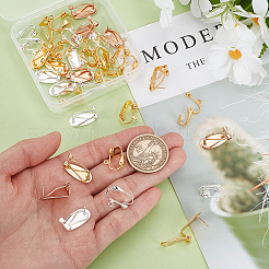30Pcs 5 Styles Brass Clip-on Earring Findings&nbsp;FIND-GA0007-08