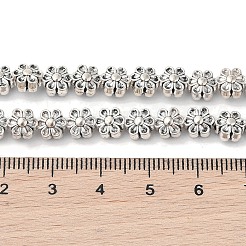 Tibetan Style Flower Alloy Bead Strands&nbsp;X-TIBEB-O007-13-NR