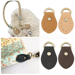 8Pcs 4 Colors Cowhide Zipper Heads&nbsp;PURS-CL0001-01B