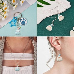 10Pcs 2 Colors Resin Pendants&nbsp;RESI-YW0005-88