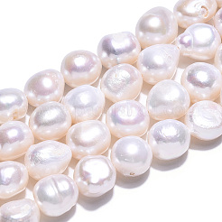 Natural Cultured Freshwater Pearl Beads Strands&nbsp;PEAR-N014-10A