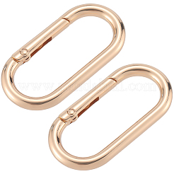6Pcs Alloy Spring Gate Rings&nbsp;FIND-SP0001-24KCG