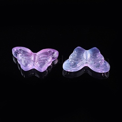 Electroplate Transparent Glass Beads&nbsp;X-EGLA-L027-E-C02