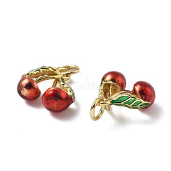 Brass Enamel Pendants&nbsp;KK-R229-07G-05