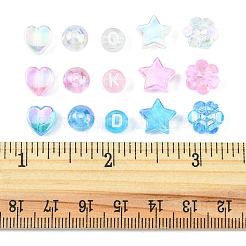 450Pcs 15 Style Transparent Acrylic Beads&nbsp;TACR-FS0001-30