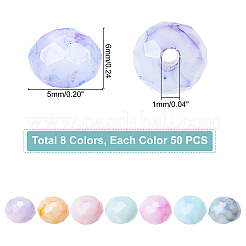 400Pcs 8 Colors Opaque Baking Paint Glass Beads Strands&nbsp;EGLA-PH0001-28