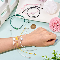 3 Sets 6Pcs 3 Styles Alloy Enamel Link Bracelets&nbsp;BJEW-TA0001-22