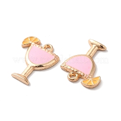 Rack Plating Alloy Enamel Pendants&nbsp;ENAM-F146-01KCG