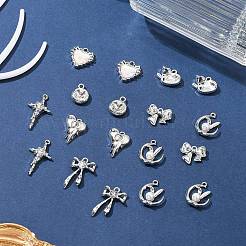 18Pcs 8 Styles Alloy Glass & Resin Pendants&nbsp;DIY-FS0005-35