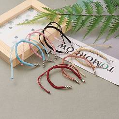 Adjustable Braided Polyester Cord Bracelet Making&nbsp;AJEW-JB00849