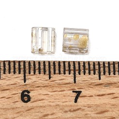 2-Hole Transparent Glass Seed Beads&nbsp;SEED-S023-30C-31